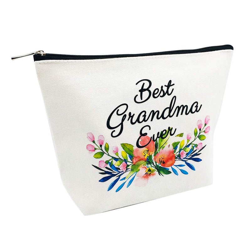 Charmoly Grandma Makeup Bag - Best Grandma Ever - Mother's Day and Birthday Gift for Grandmother, Nana, Mom from Granddaughter - Image 2